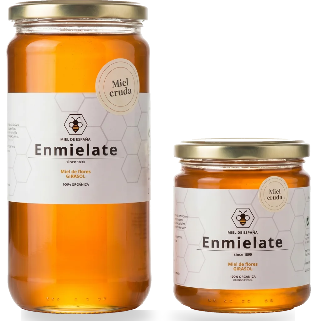 Tarro de miel de girasol de Enmiélate