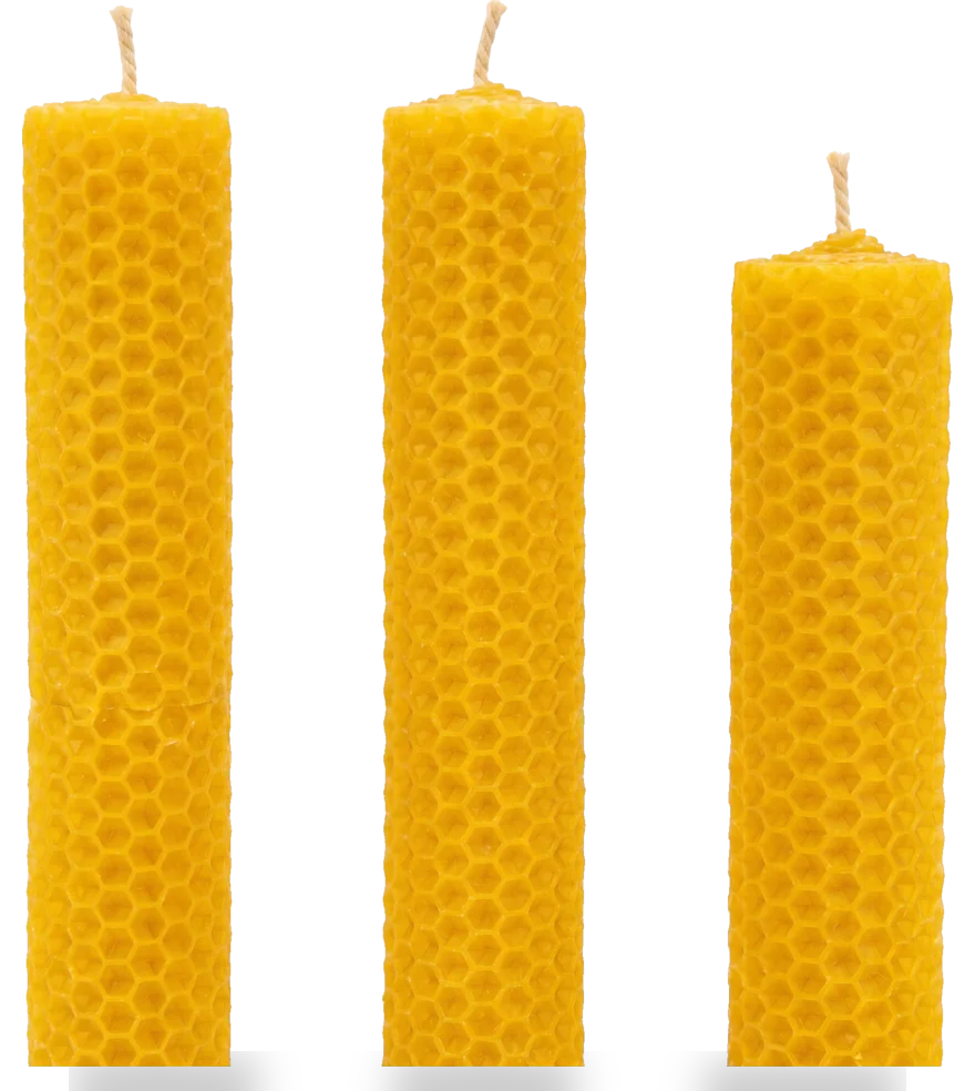 Imagen de Vela artesanal de cera abeja